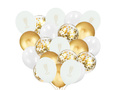 Zestaw balonów biało-złoty Kielich - 38 szt.
