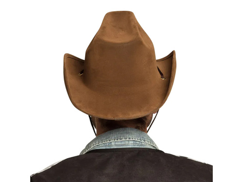 Kapelusz kowbojski brązowy - 1 szt.