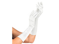 Rękawiczki karnawałowe białe - 40 cm