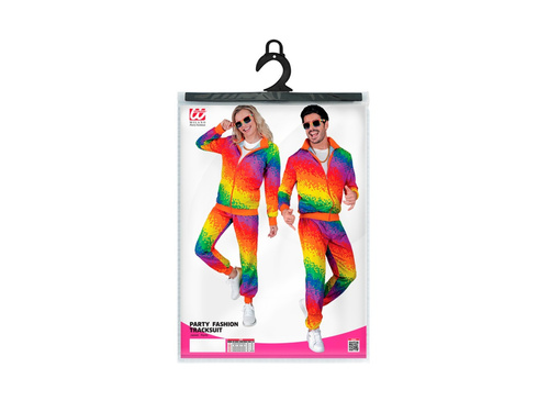 Strój imprezowy - tęczowy dres pikselowy