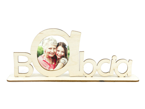Napis Babcia z miejscem na zdjęcie - 1 szt.