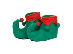 Nakładki na buty Elfa z pomponikami - rozmiar S