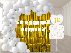 Zestaw dekoracji na Komunię Świętą - 96 szt.