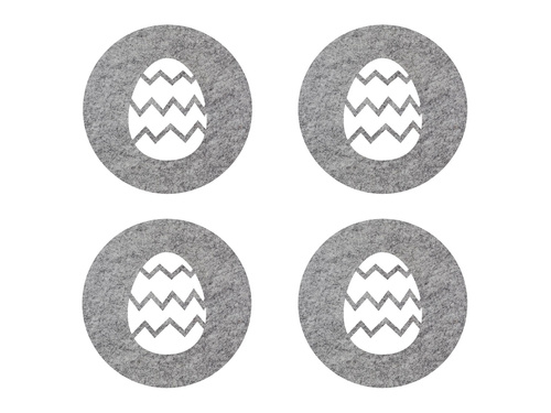 Podstawka pod kubek - Jajko Wielkanocne - 10 cm - 4 szt.
