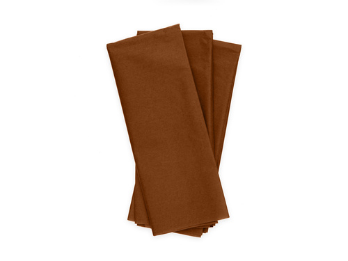 Bibuła ozdobna do pakowania prezentów brązowa - 50 x 70 cm - 10 szt.