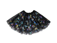 Spódniczka tutu na Halloween czarna - 30 cm - 1 szt.
