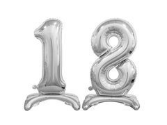 Zestaw balonów foliowych 18 srebrna - 74 cm