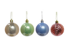Bombki choinkowe pastelowe - 5 cm - 16 szt.