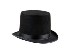 Kapelusz cylinder czarny - 1 szt.