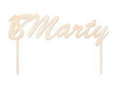 Topper drewniany na tort personalizowany 18 urodziny - 1 szt.