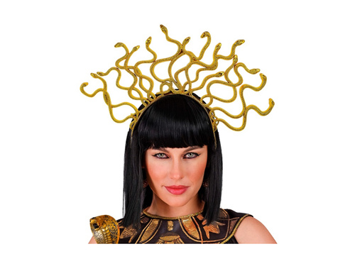 Złota opaska na głowę Meduzy