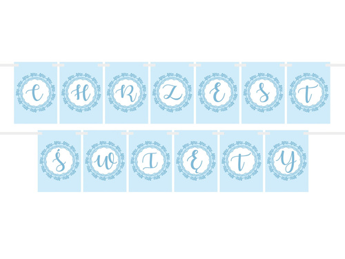 Baner flagi niebieski Chrzest Święty - 5 m