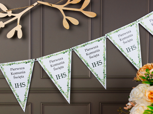 Baner flagi na Komunię Świętą - 5 m