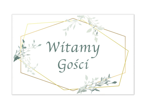 Plakat Weselny - 90x60 cm