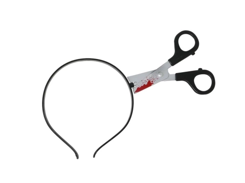 Nożyczki w głowie na Halloween - 11 cm - 1 szt.