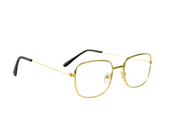 Okulary Świętego Mikołaja złote - 1 szt.