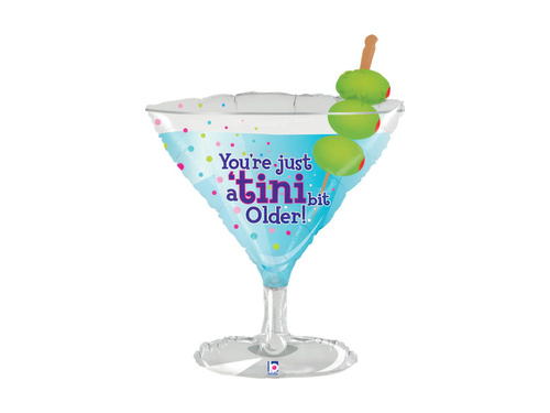 Balon foliowy kształt kieliszka na urodziny - 32" - 1 szt.