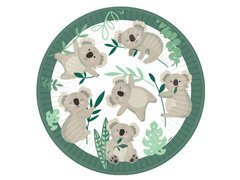 Talerzyki urodzinowe Koala - 23 cm - 8 szt.