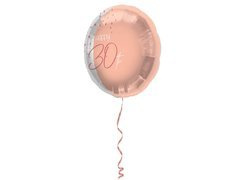 Balon foliowy różowe złoto Happy 30th - 45 cm - 1 szt.
