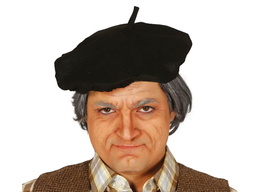 Beret czarny - 1 szt.