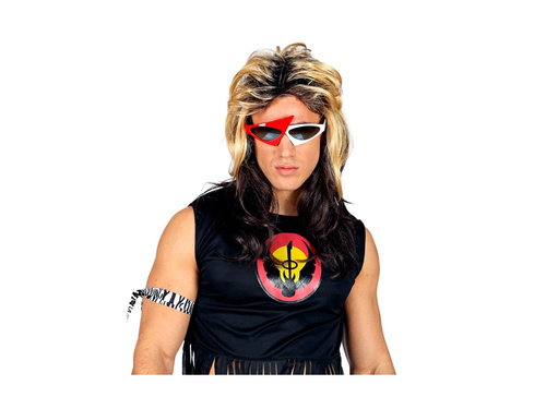 Peruka rockera z lat 80.