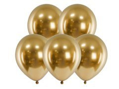 Balony lateksowe Glossy złote - 30 cm - 50 szt.