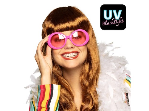 Różowe okulary UV - 1 szt.