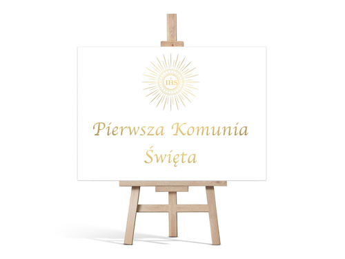 Plakat komunijny - I Komunia Święta - 68x48 cm