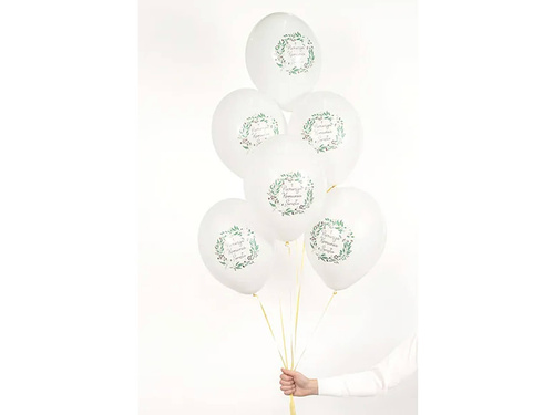 Balony lateksowe na Pierwszą Komunię Świętą - 30 cm - 6 szt.