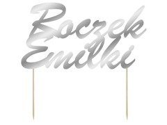 Topper na tort na roczek - personalizowany - 1 szt.