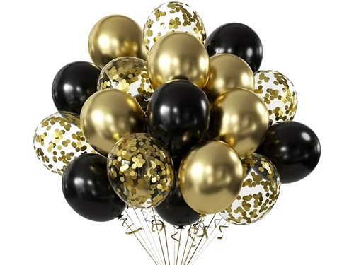 Zestaw dekoracji Happy New Year - 72 szt