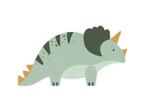 Zestaw kubeczki + talerzyki + serwetki papierowe na urodziny Dinozaury - 36szt.