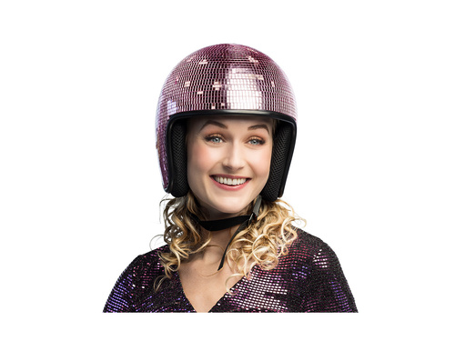 Hełm disco różowy