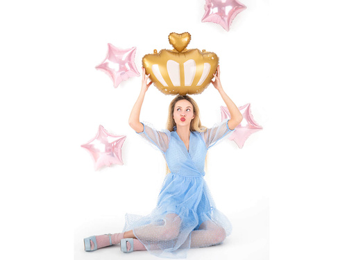 Balon foliowy Korona - 52 x 42 cm - 1 szt.