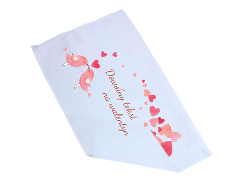 Ręcznik personalizowany na Walentynki - 30x50 cm
