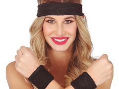 Opaski czarne Disco lata 80-te - 3 szt.