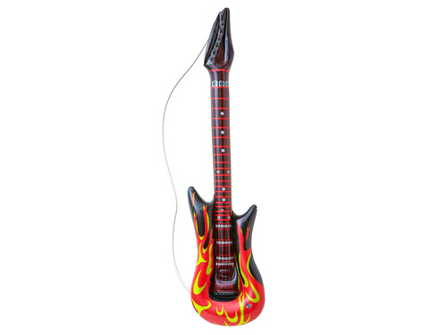 Dmuchaniec Gitara z płomieniami - 105 cm - 1 szt.