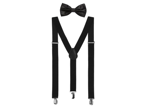 Zestaw lata 20 dla mężczyzny czarny