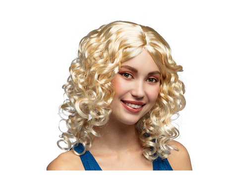 Peruka koktajlowa blond kręcona