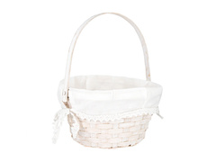 Koszyk wielkanocny Biały - 1 szt.