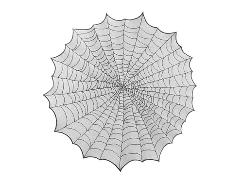 Obrus Pajęczyna na Halloween - 124 cm - 1 szt.