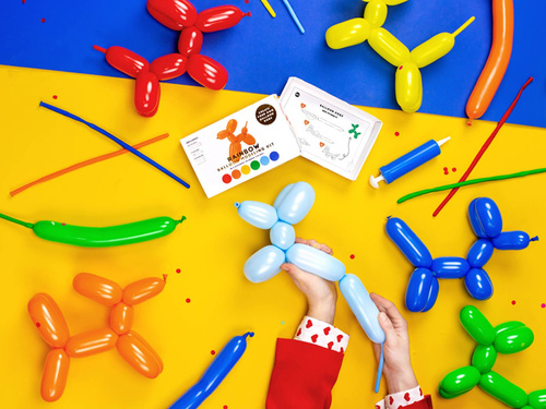 Modeliny, rurki - mix kolorów - pastelowe - 30 szt. + pompka