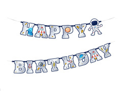 Baner Happy Birthday Kosmos - 220 cm - 1 szt.