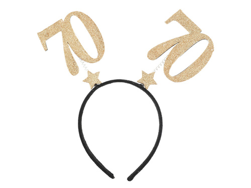 Opaska siedemdziesiątka złota - 1 szt.