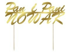 Topper na tort personalizowany na wesele - 15 cm