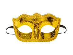 Maska karnawałowa wenecka złota - 1 szt.