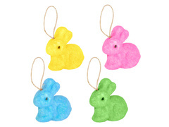 Zawieszki króliczki - 6,5 cm - 4 szt.