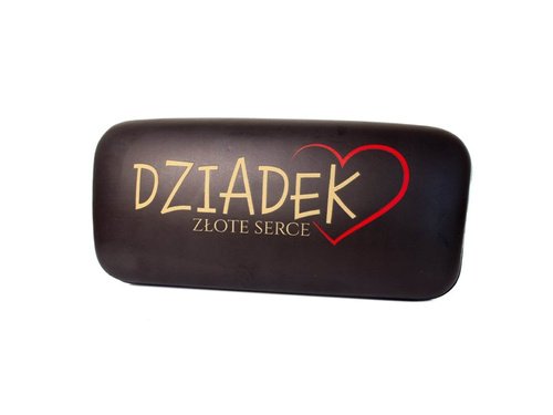 Etui na okulary z napisem Dziadek Złote Serce