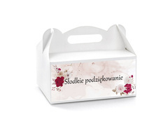 Pudełka na ciasto z kwiatami - 6 szt.