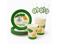 Zestaw papierowy urodzinowy Safari